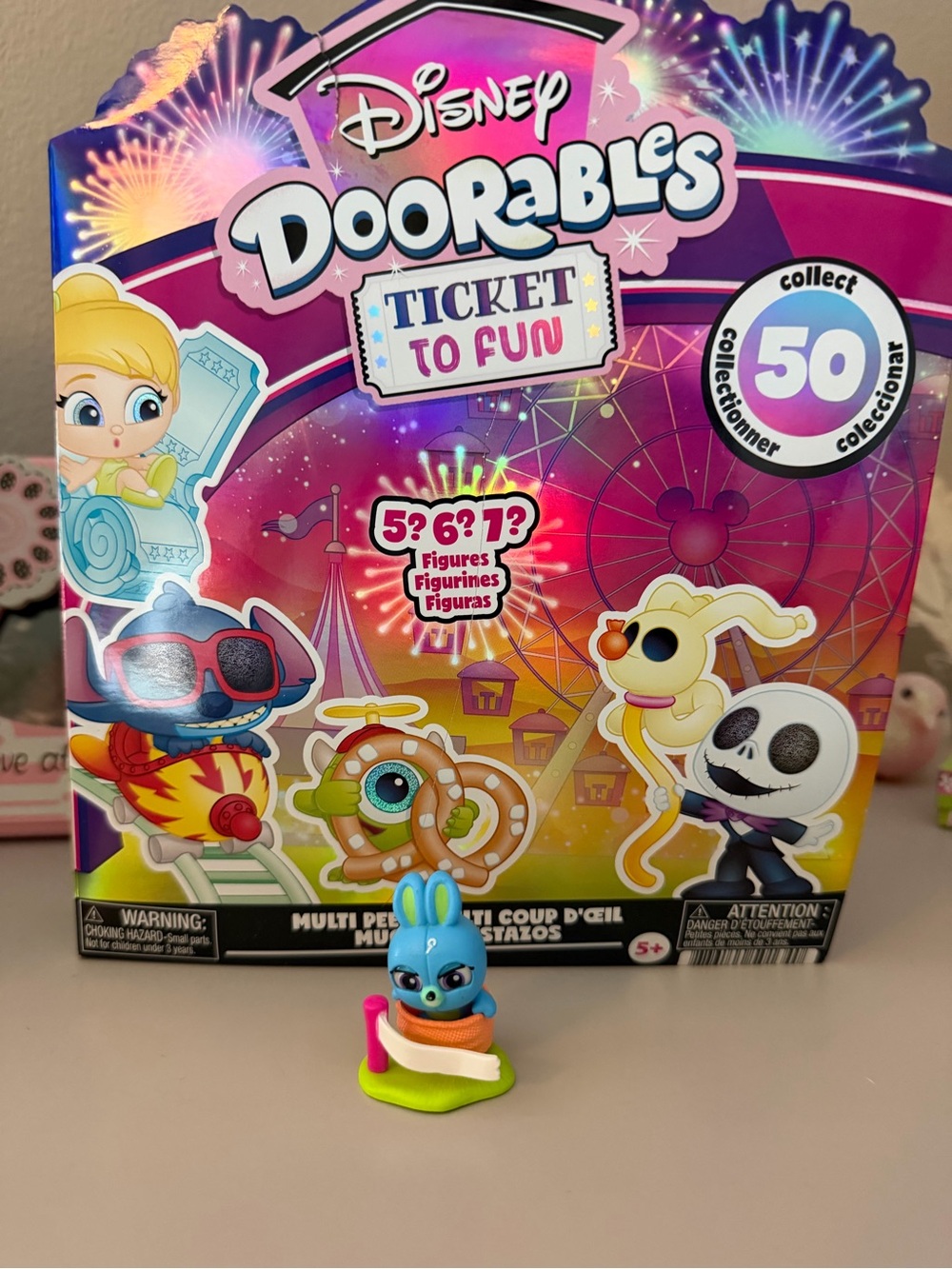 Disney Doorables Ticket to Fun Bunny RARE Toy Story 4 All Fun & Games